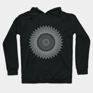 Pointed mandala (invert) Hoodie